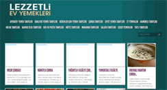 Desktop Screenshot of lezzetlievyemekleri.com